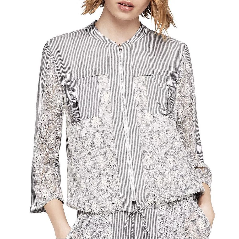 NWOT BCBG Striped Light Utility Jacket-Blazer